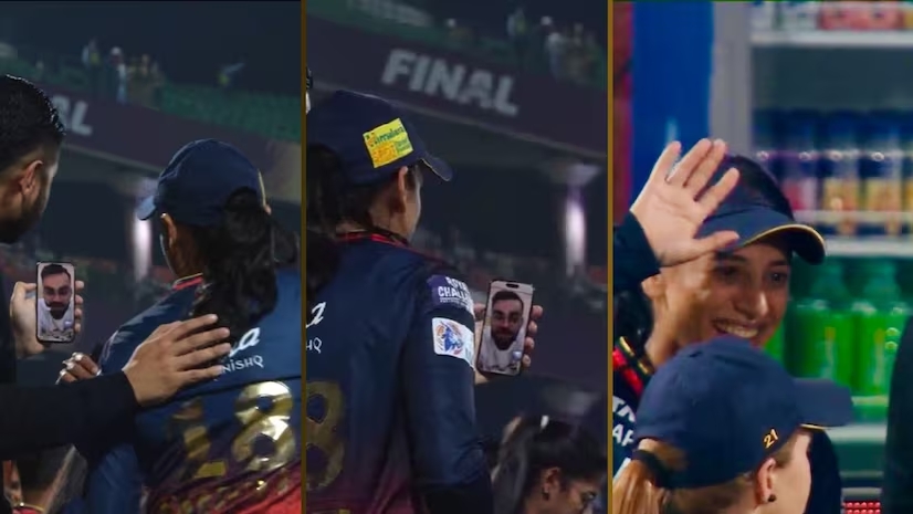 Virat Kohli congratulates Smriti Mandhana on RCB's title win in a video call