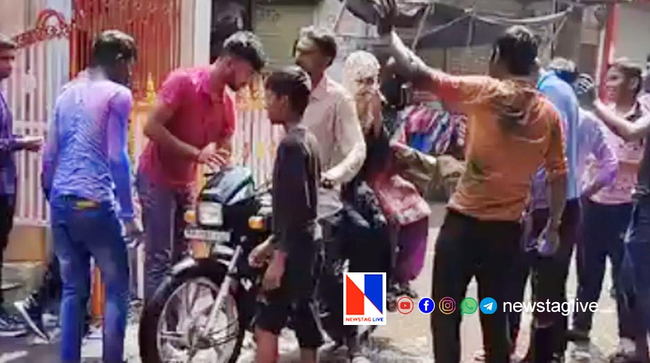 man arrested after video shows holi revellers harassing Muslim women
