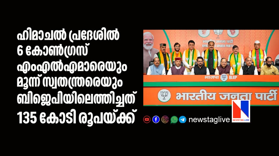 Six Cong rebels, three independents sold for Rs 15 crore each alleged CM