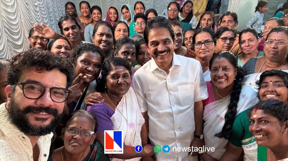 ramesh pisharady at kc venugopal election campaign