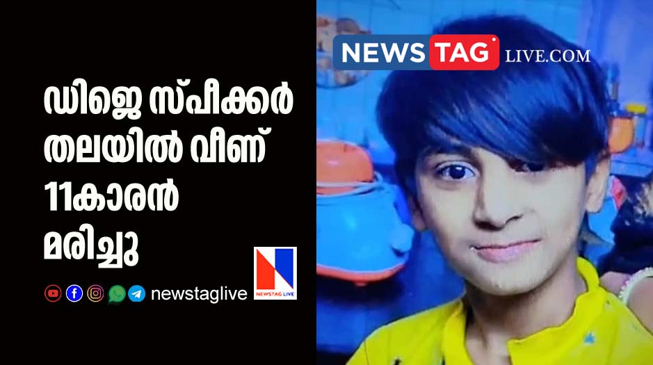 11 year old boy dies after dj spekers fell on him