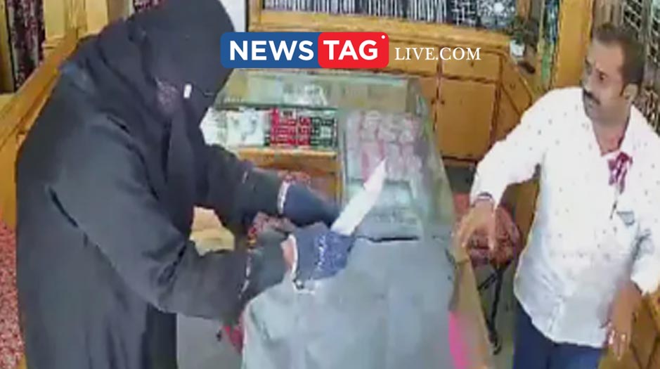 burqa worn thief tries to rob jewellery