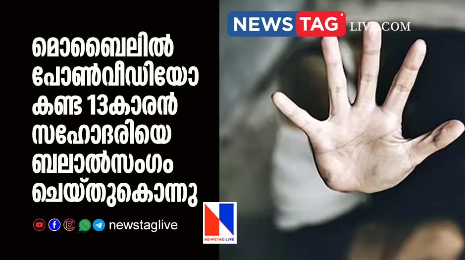 13 year old rapes sister and strangles her after watching porn videos