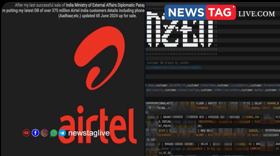Airtel Aadhar data hacked
