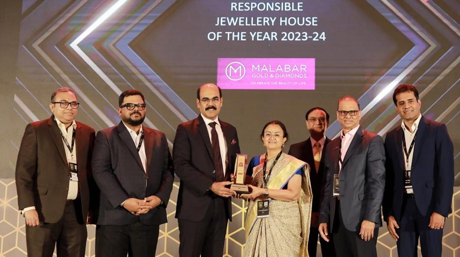 Malabar Gold and Diamonds gets responsible Jewellery house of the year 2023-24 award