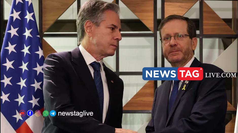 US Secretary of State Antony Blinken meets Israel's President Isaac Herzog