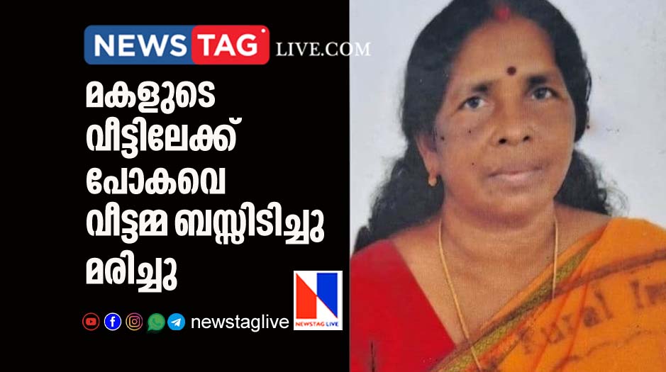 house wife dies after being hit by private bus