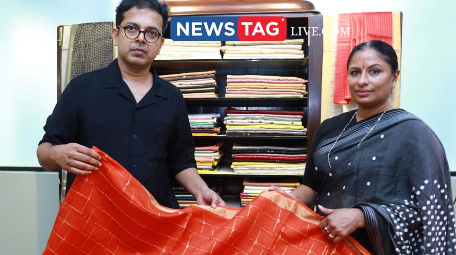 kanakavally with handloom sarrys of designer Pradeep Pillai