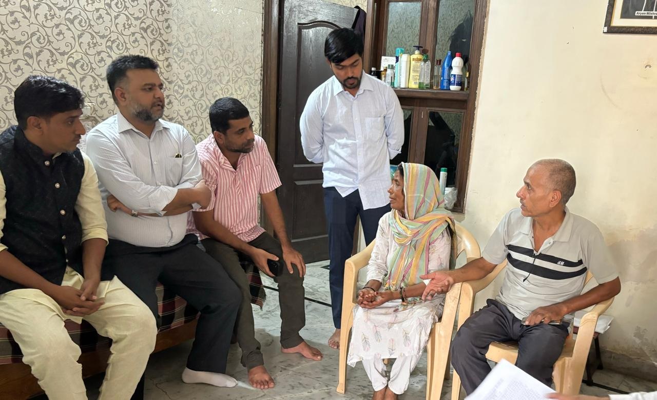 Youth League leaders visited Aryan Mishra's family