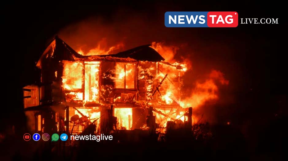 house in fire