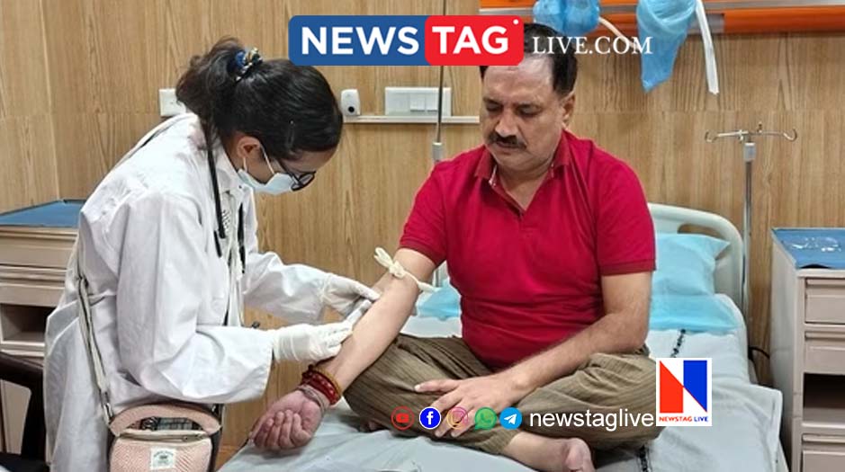 BJP leader hospitalised after who dip in Yamuna as protest against Delhi government