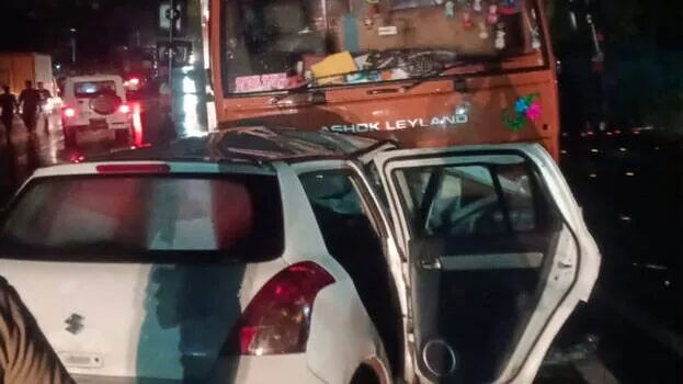 Palakkad accident: Car was over speeding; Liquor bottles were recovered from the car