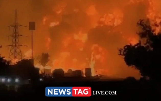 5 dies and dozens injured after truck collision in front of petrol pump