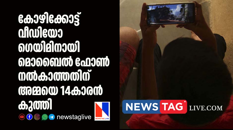video game adict son stabs mother in Kozhikkode