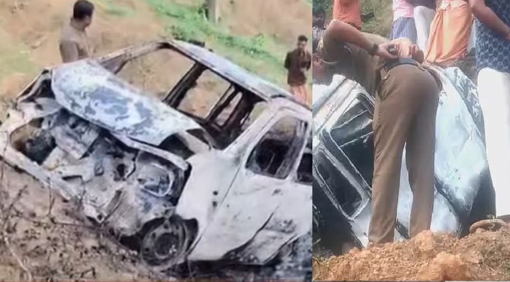 Burnt body found inside car