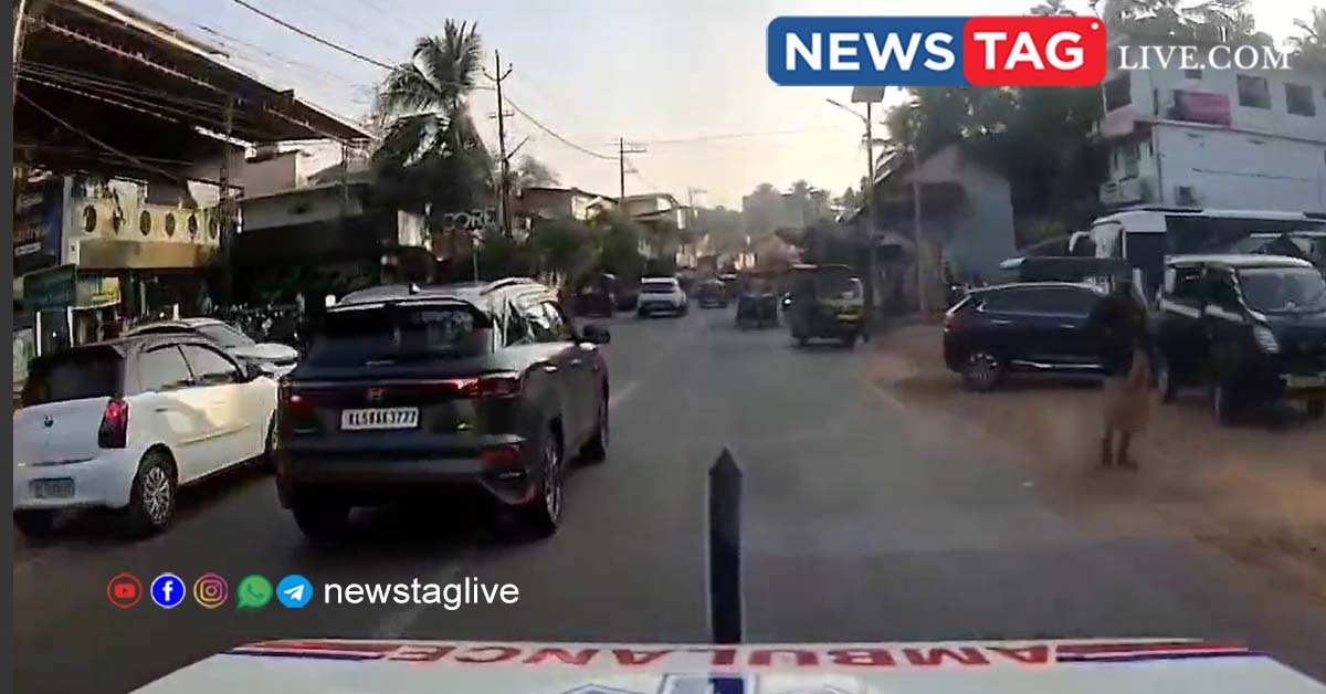 car blocks ambulance