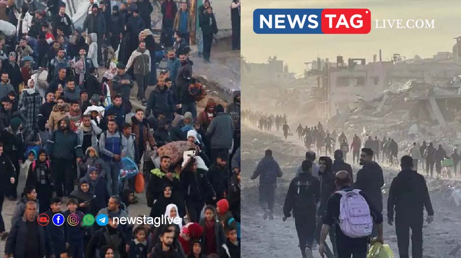people arrived in northern Gaza via the Netzarim corridor