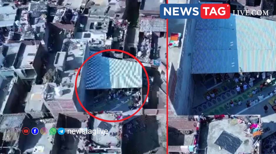up temporary masjid