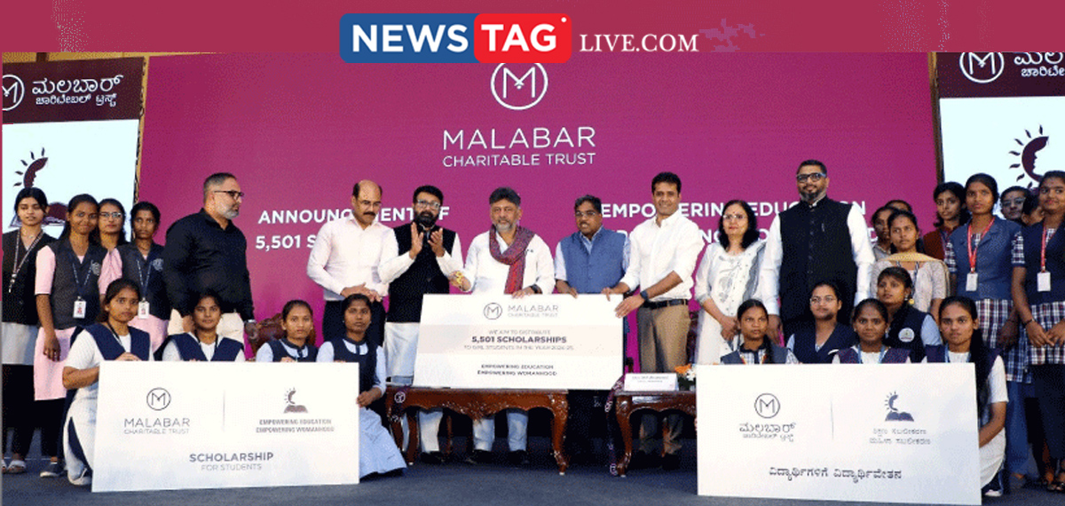 Karnataka Deputy CM DK Shivakumar inaugurating Malabar Group Scholarship programme