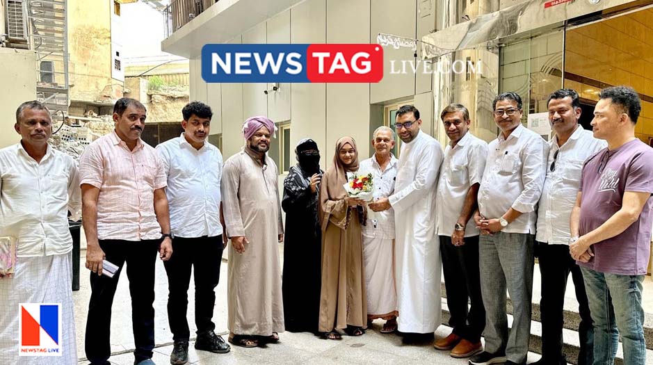 Makkah KMCC receives Maiam Jumana and family at Makkah