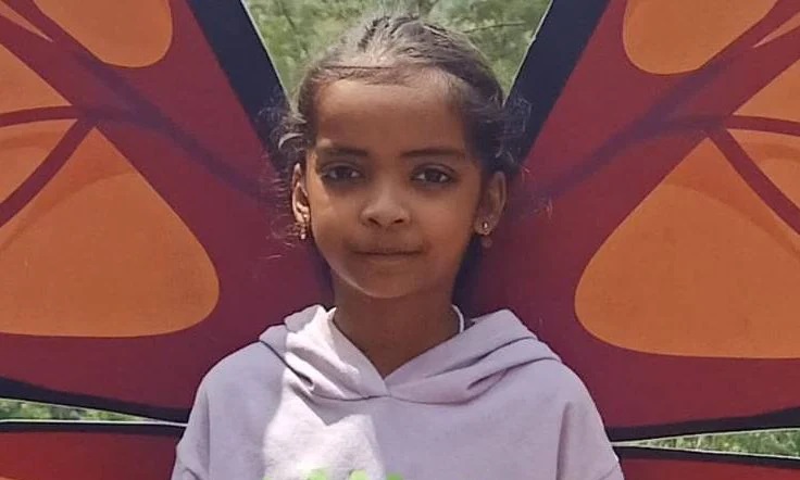seven year girl dies after a tree in her neighbor's yard fell on her.