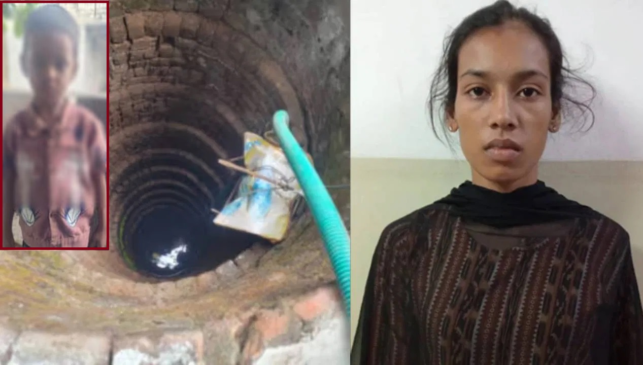 Mother throws four-year-old into well; miraculously survives by holding onto motor pipe