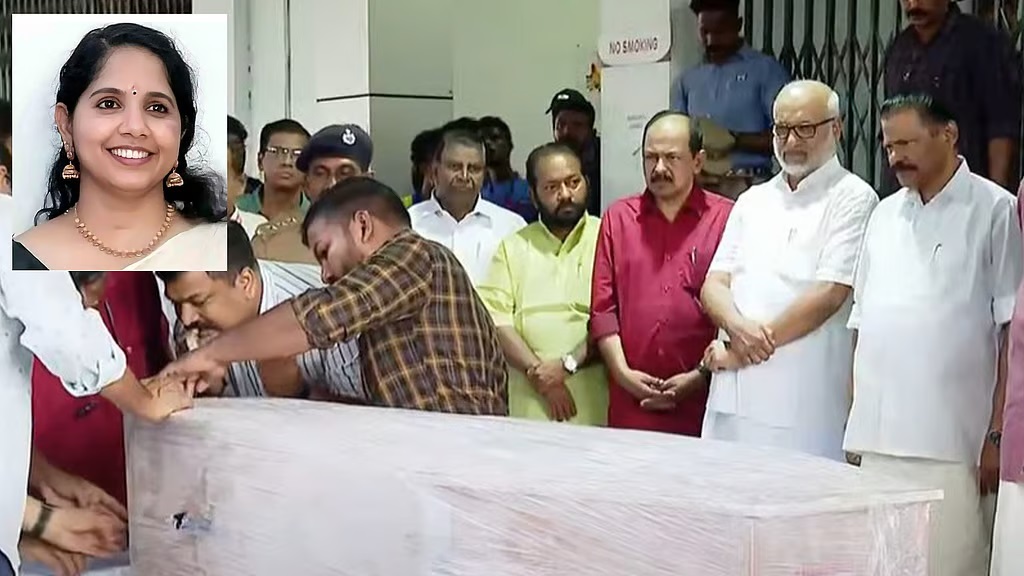 The body of Ranjitha, who died in the Ahmedabad plane crash, will be cremated this evening.
