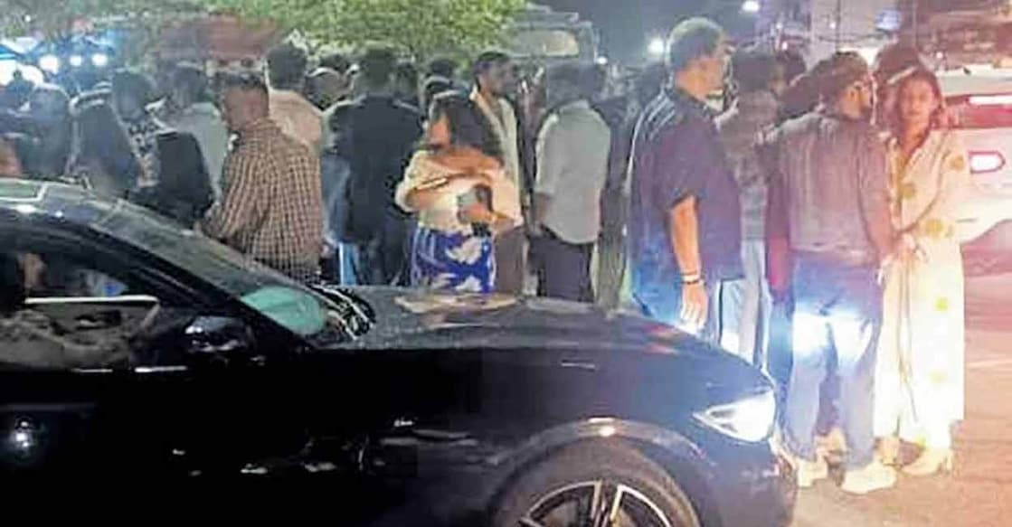 young woman stabbed and injured man with a broken liquor bottle at a bar in Kochi during a DJ party