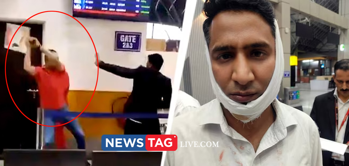 army officer attacked four spice jet staffs at air port over over load cabin luggage fees