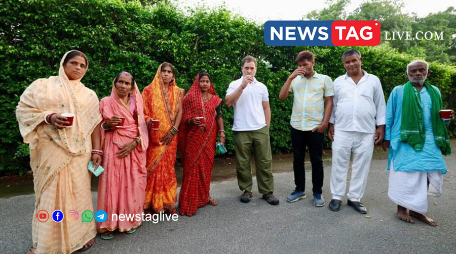 rahul gandhi with bihar voters