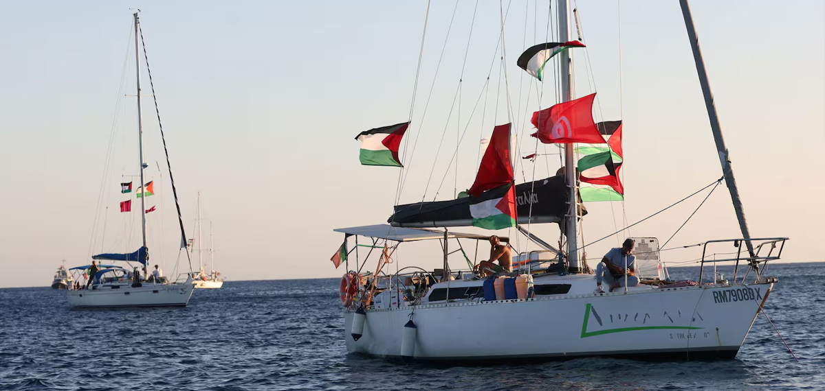 Gaza aid flotilla intercepted by Israel