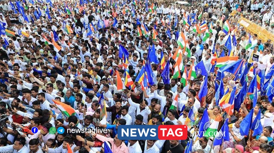 മഹാരാഷ്ട്രയില് ആര്എസ്എസിനെതിരേ ദലിത് മുന്നേറ്റം; കൈയില് ഭരണഘടനയേന്തി ആര്എസ്എസ് ഓഫീസിലേക്ക് മാര്ച്ച് 11 maharashtra dalit movement