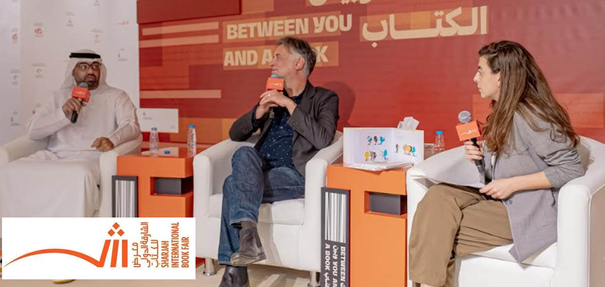 Laurent Rivelaygue and Mohamad Al Shibani at SIBF 2025