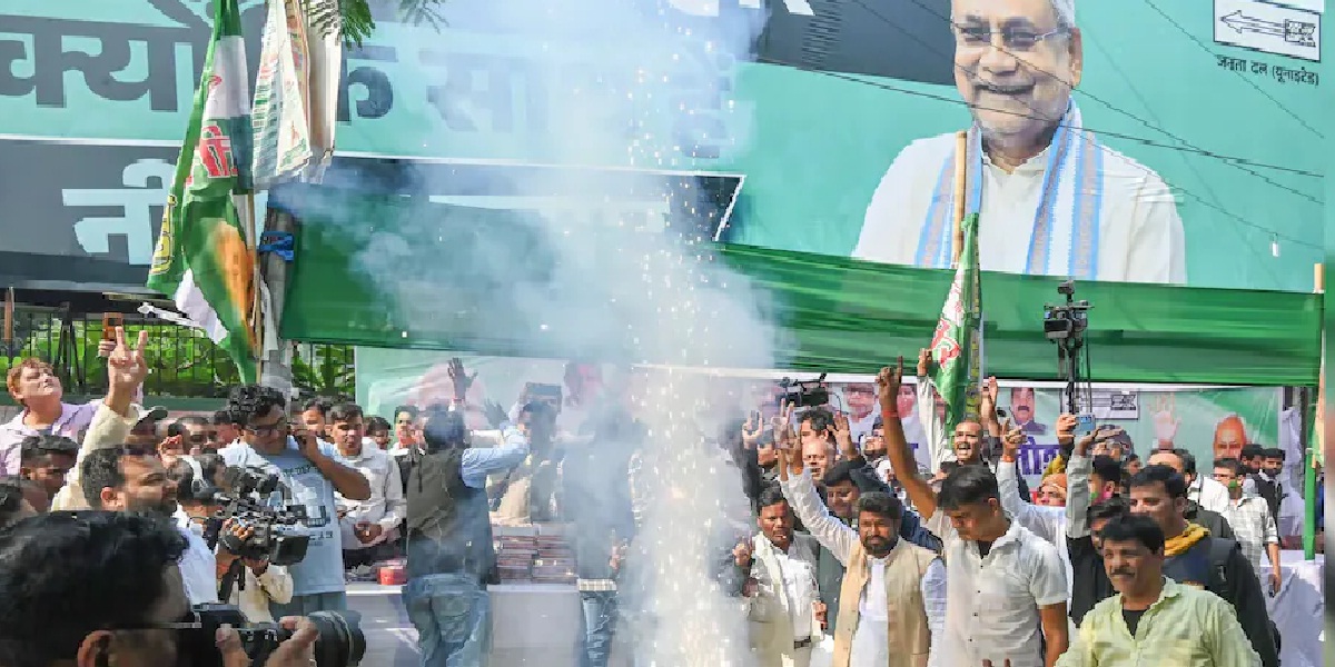 huge victory for NDA in bihar election
