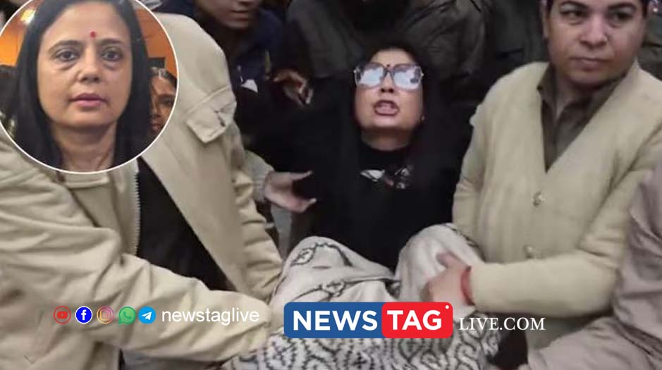 Delhi Police on Thursday detained Trinamool Congress MP Mahua Moitra