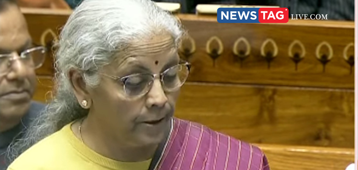 Nirmala Seetharaman presenting Budget
