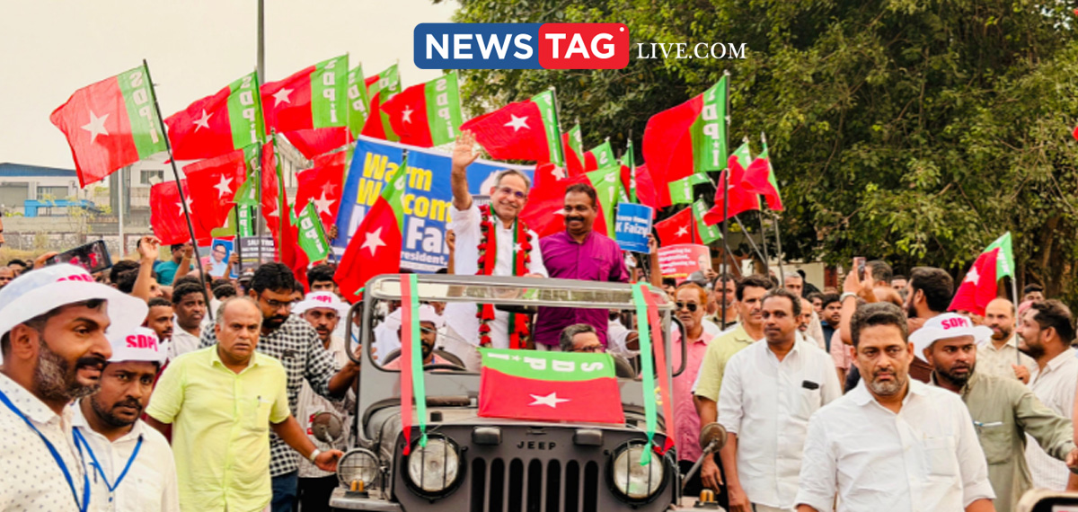 Party workers and leaders receives SDPI nationa president who got bail