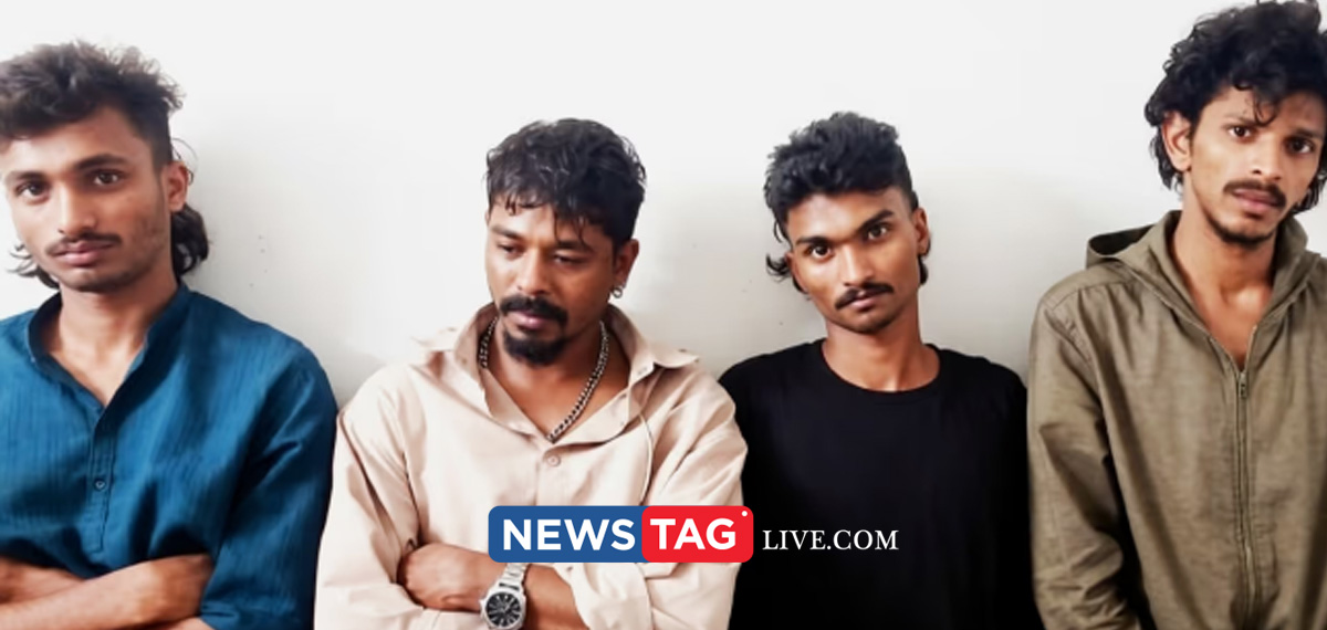 four men arrested while packing MDMA