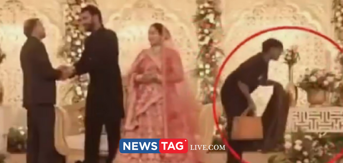 man steals gold ornaments and cash from wedding stage