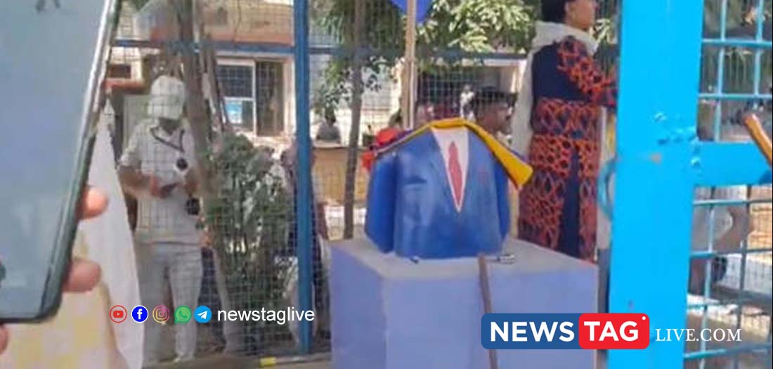 Ambedkar statue vandalized