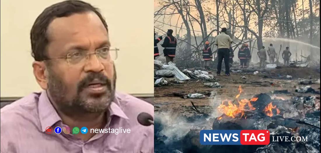 thrissur pooram blast minister sunil