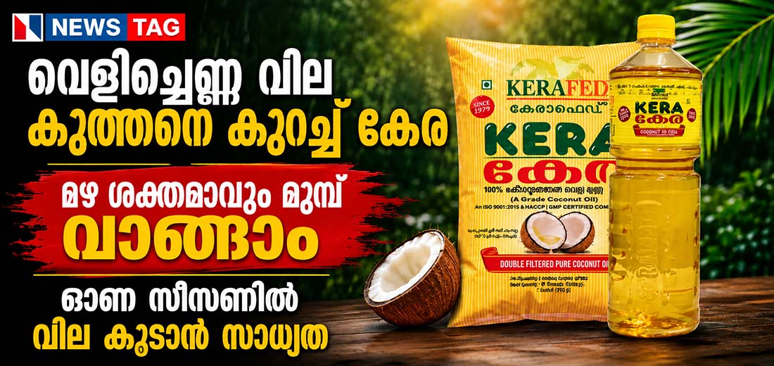 Coconut oil price decrease