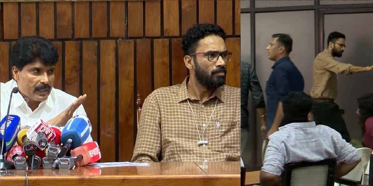Sree Ram Venkittaraman walkout press conference with T Siddique after journalists protest