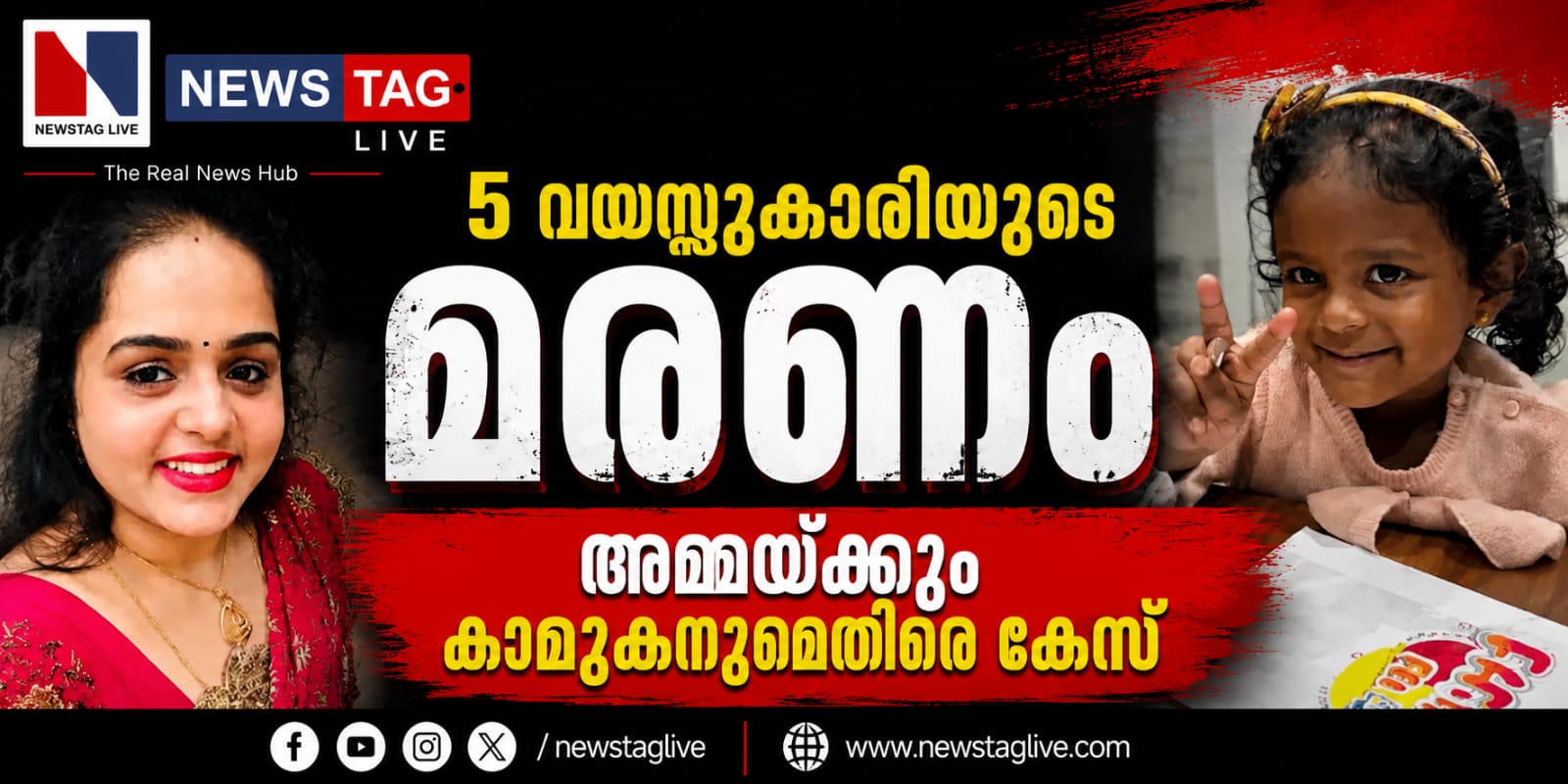 case filed against mother and her boy friend over death of 5 year old girl