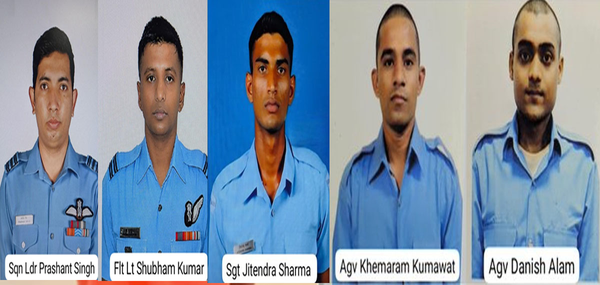 five Indian air force officers dies in flight crash