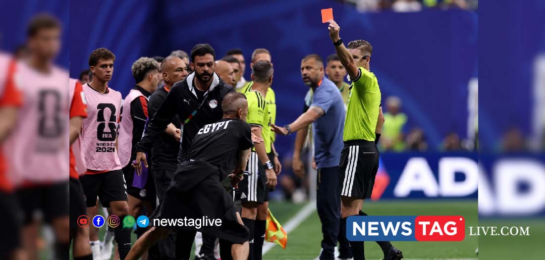 Francois Letexier showed a red card to an Egypt squad member.