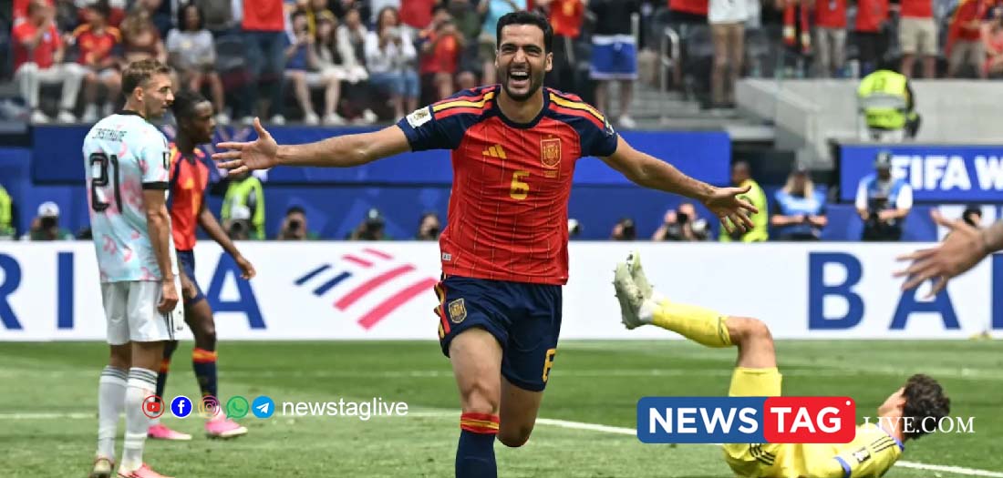 Mikel Merino scored the winning goal for Spain against Belgium