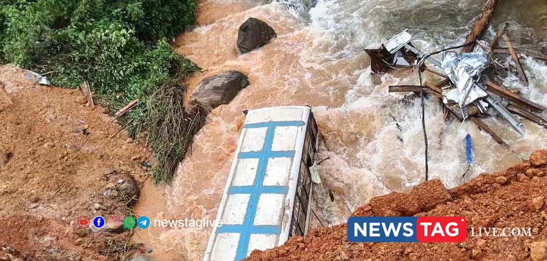 wayanad landslide bus