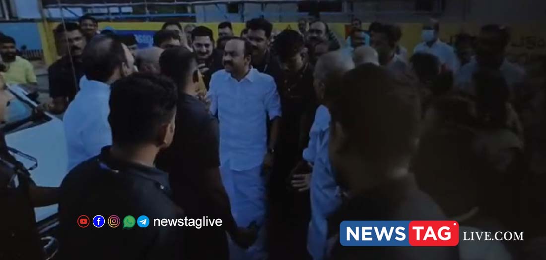 Case Against DCC Member Chenti Anil For Blocking CM VD Satheesan