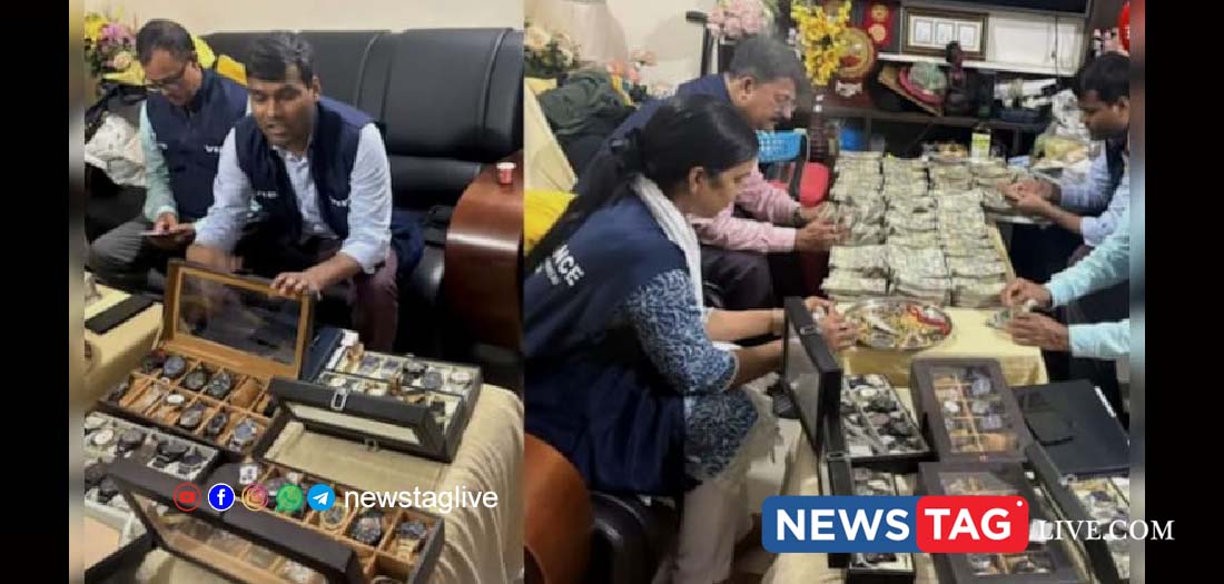 Bihar Bureaucrat Couple Vigilance Raid Cash Luxury Watches